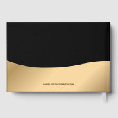 Gedenkfeier zum Schwarzen und Gold-Foto Gästebuch (Rückseite)