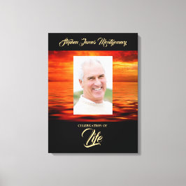 Gedenkfeier zum Sonnenuntergang - Foto des Lebens Leinwanddruck