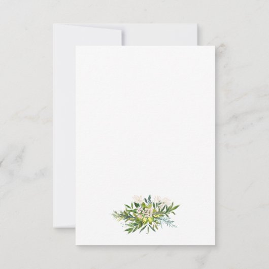 Gedenkfeier zum Tod des Lebens im Grünen Mitteilungskarte (Rückseite)