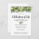 Gedenkfeier zum Tod des Lebens im Grünen Mitteilungskarte (Vorne/Hinten)