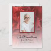 Gedenkfeier zum Tode der Roten Narbe Einladung (Vorderseite)