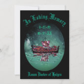 Gedenkfeier zur Beerdigung Dankeskarte (Vorderseite)