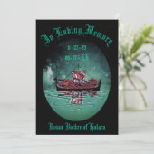 Gedenkfeier zur Beerdigung Dankeskarte (Stehend Vorderseite)