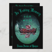 Gedenkfeier zur Beerdigung Dankeskarte (Vorne/Hinten)