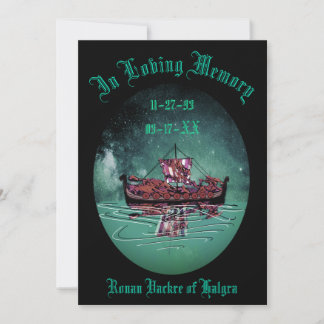 Gedenkfeier zur Beerdigung  Dankeskarte