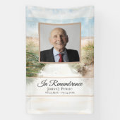 Gedenkfeier zur Beerdigung des Lebens am Strand Banner (Vertikal)