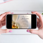 Gedenkfeier zur Blume der Weißen Orchidee Einladung