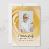 Gedenkfeier zur Blume der Weißen Rose Einladung (Vorderseite)