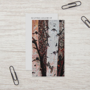 Gedenkfeier zur LebensPicture Card Visitenkarte