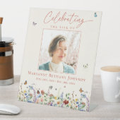 Gedenkfeier zur Wildblume Sockelschild (In Situ)