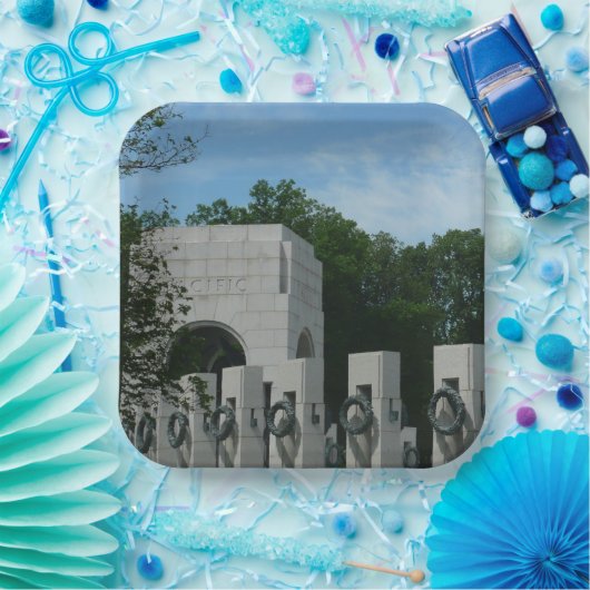 Gedenkfeiern des Zweiten Weltkriegs in Washington Pappteller (Party)