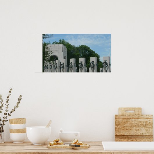 Gedenkfeiern des Zweiten Weltkriegs in Washington Poster (Küche)