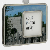 Gedenkfeiern des Zweiten Weltkriegs in Washington Rahmen-Ornament Silber (Rechts)