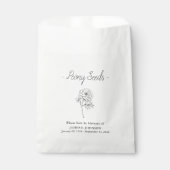 Gedenkfeiertag für Peony Seed Geschenktütchen (Vorderseite)
