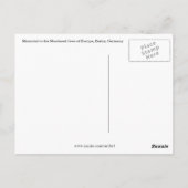 Gedenkfeld berlin postkarte (Rückseite)