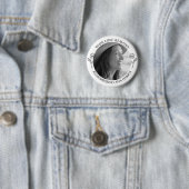 Gedenkfoto | Deine Liebe bleibt | Blumen Button (Beispiel)