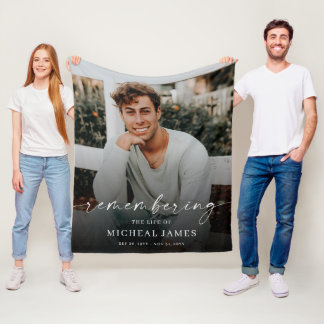 Gedenkfoto-Feier des Lebens in Liebe Fleecedecke