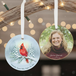 Gedenkfoto Weihnachten personalisiert Ornament