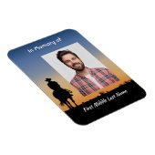 Gedenkfoto Westernreiten Magnet (Rechte Seite)
