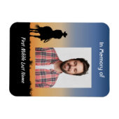 Gedenkfoto Westernreiten Magnet (Horizontal)