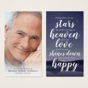 Gedenkfoto-Zitat-Gebetskarte