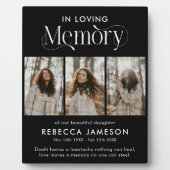 GedenkfotoCollage "In Love Memory" Fotoplatte (Vorderseite)