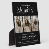 GedenkfotoCollage "In Love Memory" Fotoplatte (Seite)