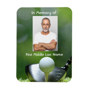 Gedenkfotograf Golfer Golfplatz Golfen Magnet