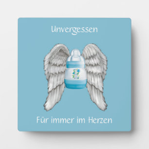 Gedenkfotoplatte für Sternenkindereltern Fotoplatte