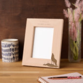 Gedenkgebet Lone Wolf Howling Tier Geätzte Rahmen (Links)