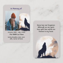 Gedenkgebet Lone Wolf Howling Tier