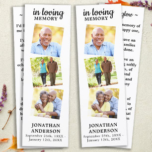 Gedenkgedicht 3 Foto Beerdigung Gebet 2 Lesezeiche