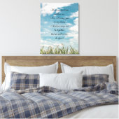 Gedenkgedicht Leinwanddruck (Insitu (Schlafzimmer))