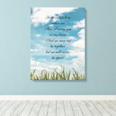 Gedenkgedicht Leinwanddruck (Insitu (Holzboden))