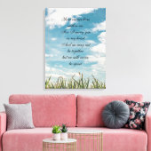 Gedenkgedicht Leinwanddruck (Insitu (Wohnzimmer))