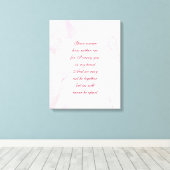 Gedenkgedicht Leinwanddruck (Insitu (Holzboden))