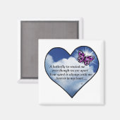 Gedenkgedicht Magnet (Vorderseite/Rückseite)