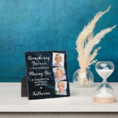 Gedenkgedicht Personalisiert 3 Foto Fotoplatte (InSitu)