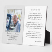 Gedenkgedicht und Foto-Anzeige Fotoplatte (Seite)