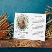 Gedenkgedicht und Foto-Anzeige Fotoplatte (Seite)