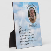 Gedenkgedicht und Portrait Fotoplatte (Seite)