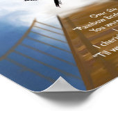 Gedenkgedicht von Rainbow Bridge für Vögel Poster (Ecke)