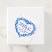 Gedenkgeschenk der Beerdigung Blau Vergiss-mir-nic Geschenkanhänger (Beispiel)