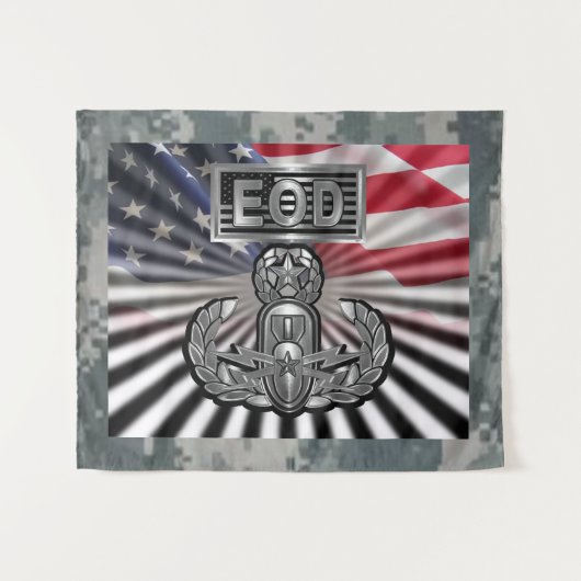 Gedenkgeschenk "EOD Master Blaster" Wandteppich (Vorderseite (Horizontal))