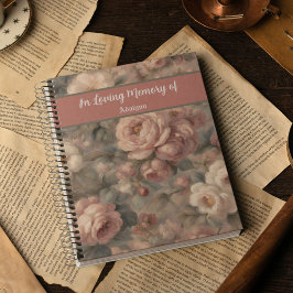 Gedenkgeschenk für klassische Rose Notizblock