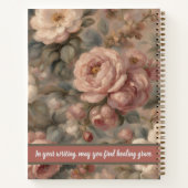 Gedenkgeschenk für klassische Rose Notizblock (Rückseite)