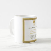 Gedenkgeschenk ORDINATION Priester Pastor Kaffeetasse (Vorderseite Links)