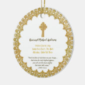 Gedenkgeschenk ORDINATION Priester Pastor Keramik Ornament (Links)