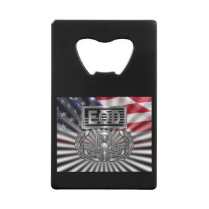 Gedenkgeschenk "Senior EOD" Geldbeutel Flaschenöffner