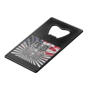 Gedenkgeschenk "Senior EOD" Geldbeutel Flaschenöffner (Vorderseite Schrägansicht)